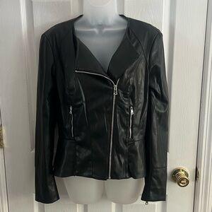 Bebe Vegan Leather Moto Jacket